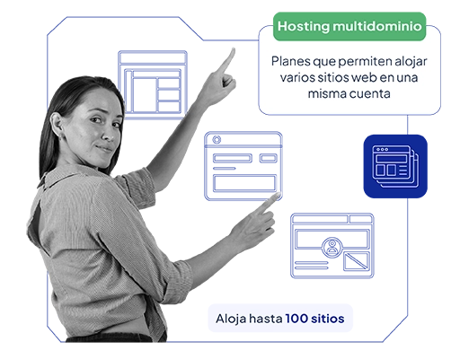 Con los planes de hosting multidominios aloja todos tus sitios en un solo lugar